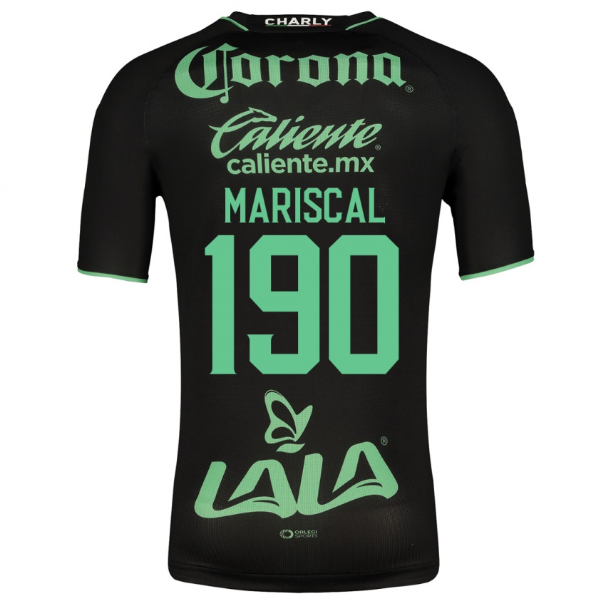 Kobiety Salvador Mariscal #190 Czarny Wyjazdowa Koszulka 2023/24 Koszulki Klubowe