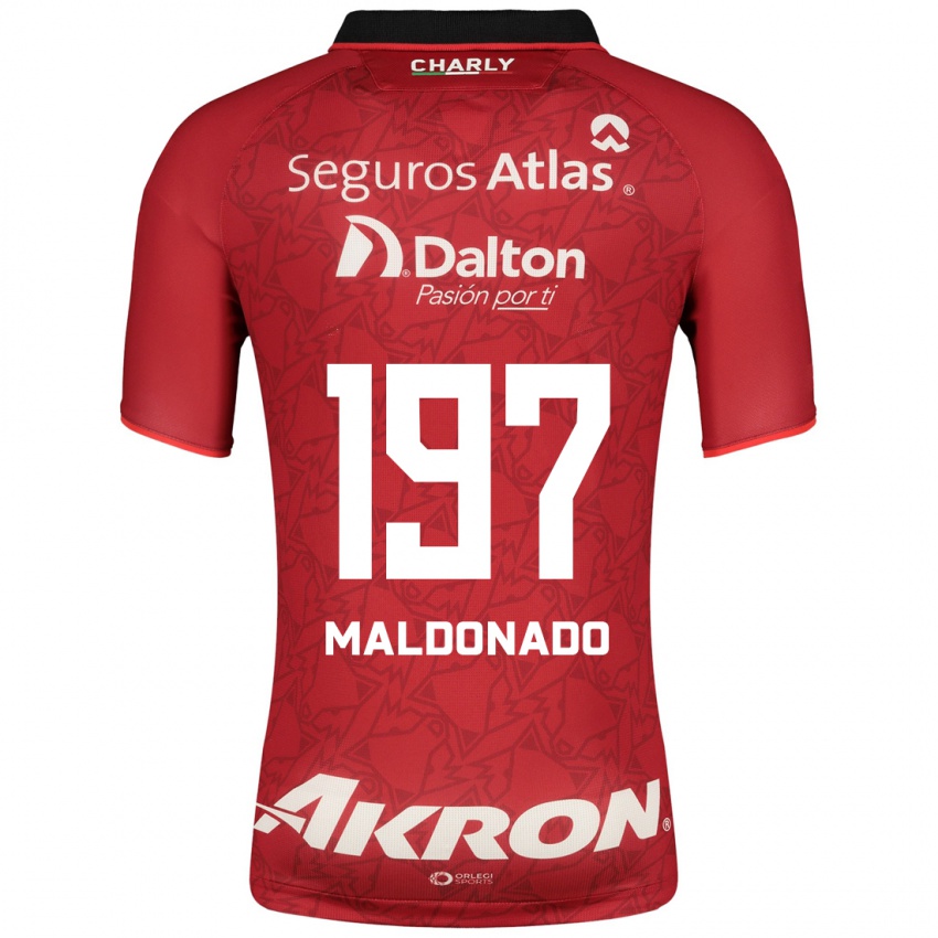 Kobiety Leonardo Pérez Maldonado #197 Czerwony Wyjazdowa Koszulka 2023/24 Koszulki Klubowe