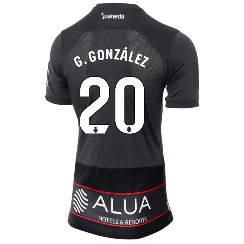 Kobiety Giovanni González #20 Czarny Wyjazdowa Koszulka 2023/24 Koszulki Klubowe