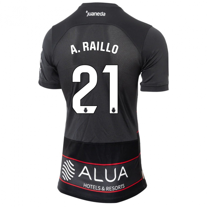 Kobiety Antonio Raíllo #21 Czarny Wyjazdowa Koszulka 2023/24 Koszulki Klubowe