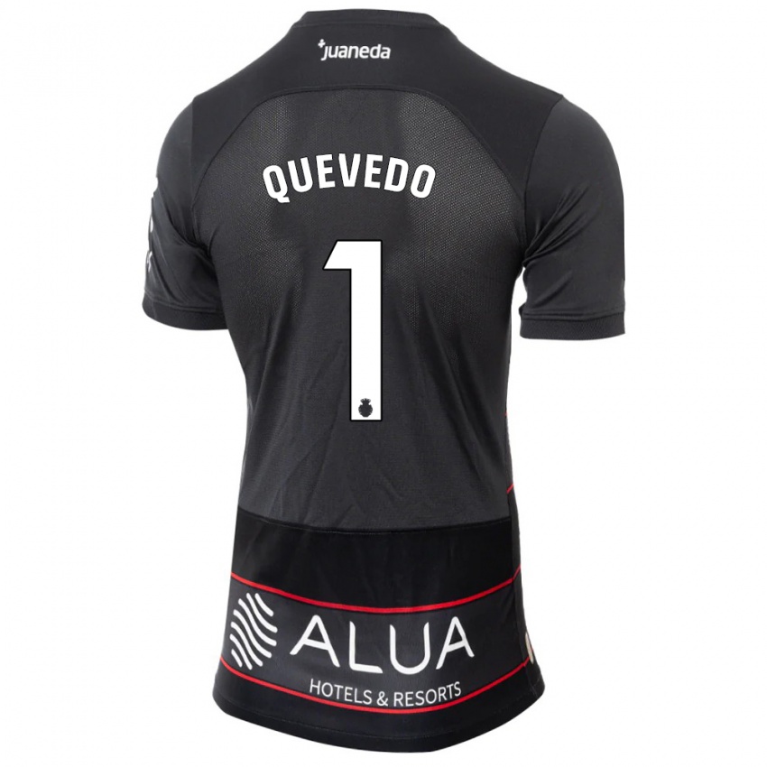Kobiety Alex Quevedo #1 Czarny Wyjazdowa Koszulka 2023/24 Koszulki Klubowe