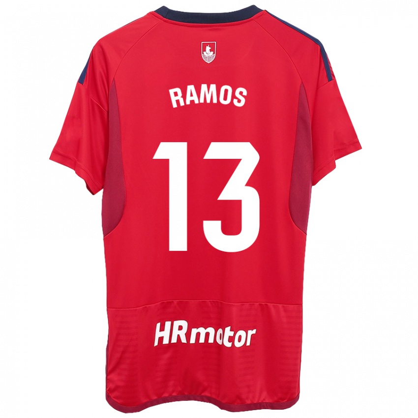 Dzieci Darío Ramos #13 Czerwony Domowa Koszulka 2023/24 Koszulki Klubowe
