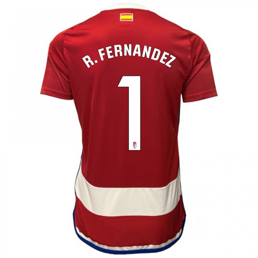 Dzieci Raúl Fernández #1 Czerwony Domowa Koszulka 2023/24 Koszulki Klubowe