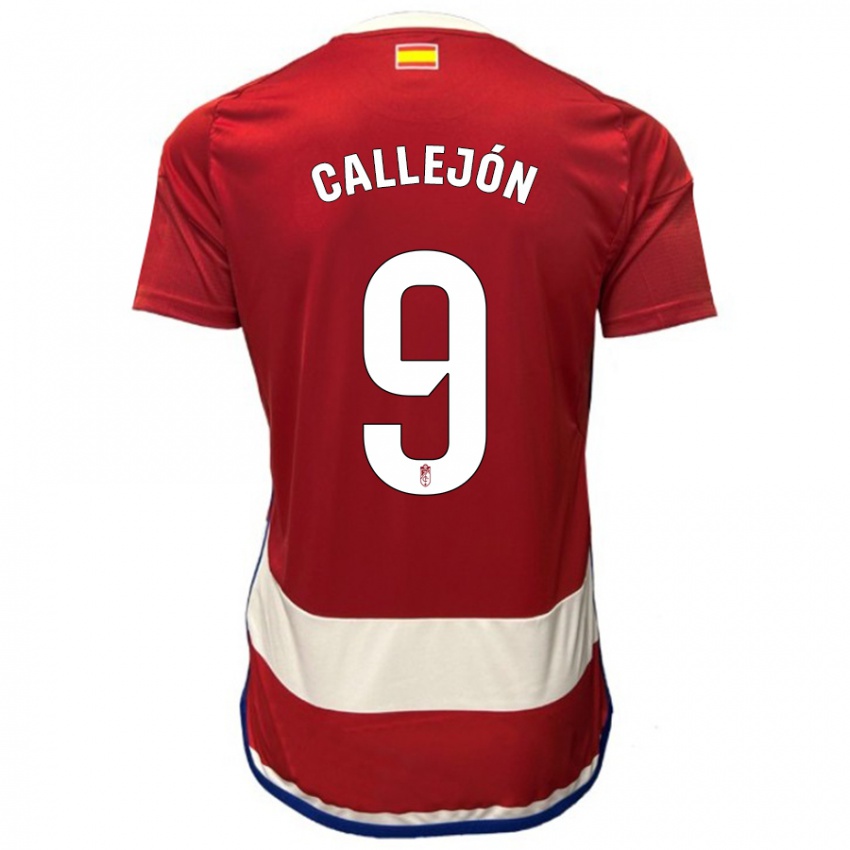 Dzieci José Callejón #9 Czerwony Domowa Koszulka 2023/24 Koszulki Klubowe