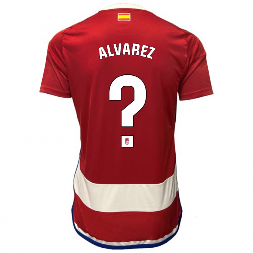Dzieci Rubén Álvarez #0 Czerwony Domowa Koszulka 2023/24 Koszulki Klubowe