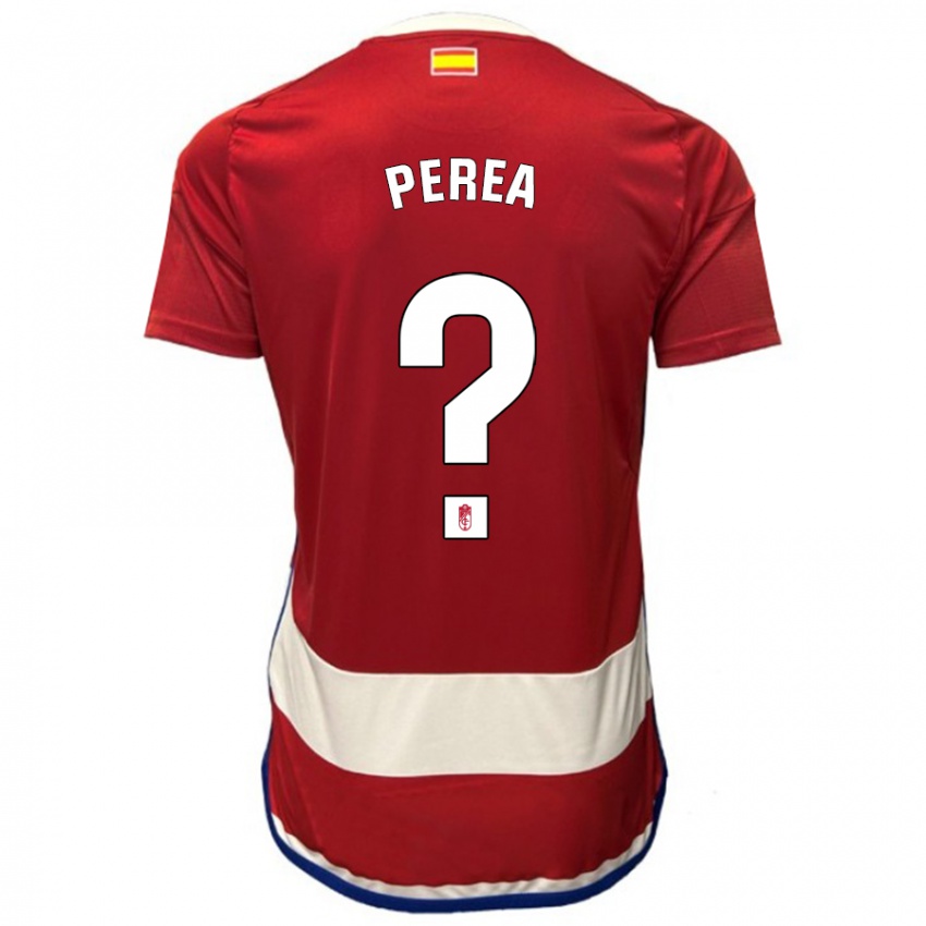 Dzieci Adri Perea #0 Czerwony Domowa Koszulka 2023/24 Koszulki Klubowe
