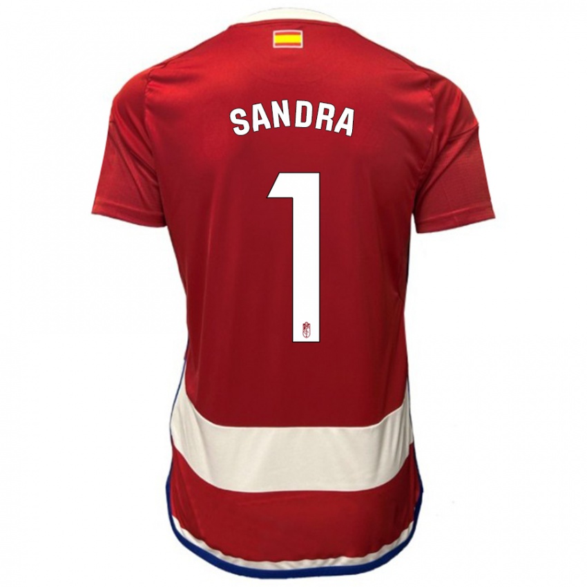 Dzieci Sandra #1 Czerwony Domowa Koszulka 2023/24 Koszulki Klubowe