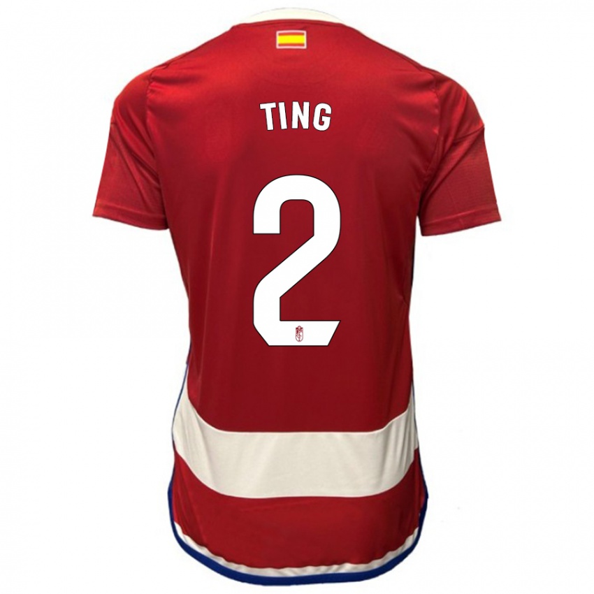 Dzieci Xie Ting #2 Czerwony Domowa Koszulka 2023/24 Koszulki Klubowe