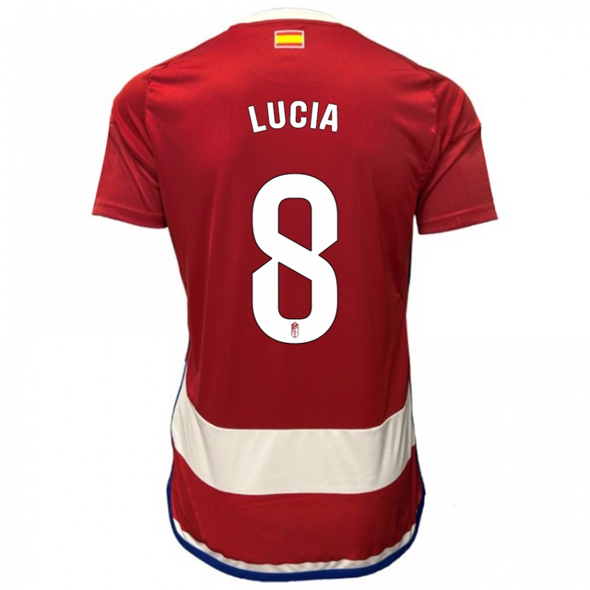 Dzieci Lucía Martínez #8 Czerwony Domowa Koszulka 2023/24 Koszulki Klubowe