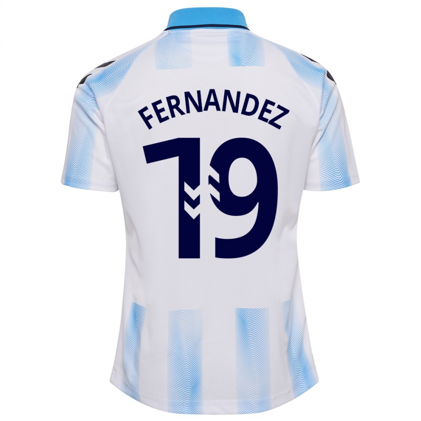 Dzieci Roberto Fernández #19 Biało Niebieski Domowa Koszulka 2023/24 Koszulki Klubowe