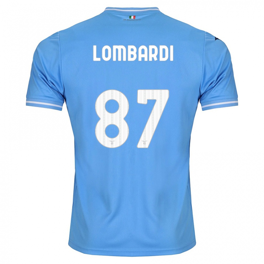 Dzieci Cristiano Lombardi #87 Niebieski Domowa Koszulka 2023/24 Koszulki Klubowe