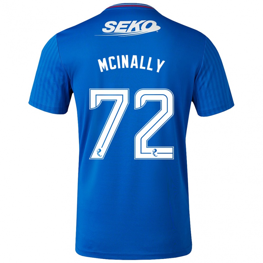 Dzieci Darren Mcinally #72 Niebieski Domowa Koszulka 2023/24 Koszulki Klubowe