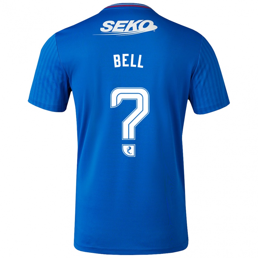 Dzieci Cameron Bell #0 Niebieski Domowa Koszulka 2023/24 Koszulki Klubowe