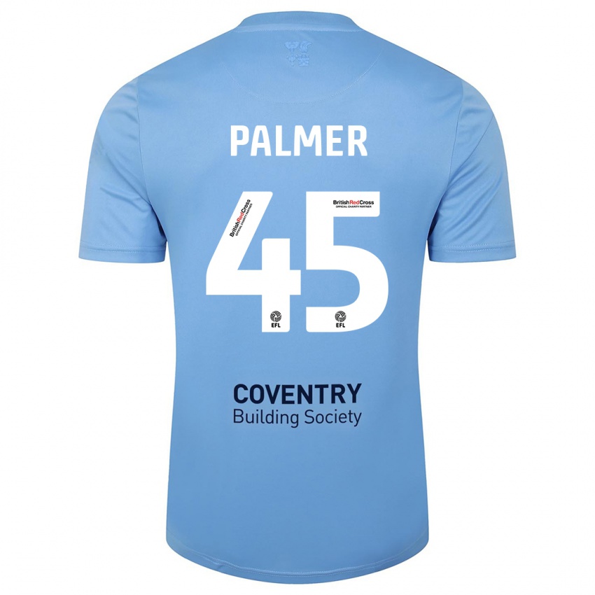 Dzieci Kasey Palmer #45 Niebieskie Niebo Domowa Koszulka 2023/24 Koszulki Klubowe