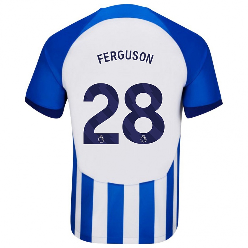 Dzieci Evan Ferguson #28 Niebieski Domowa Koszulka 2023/24 Koszulki Klubowe
