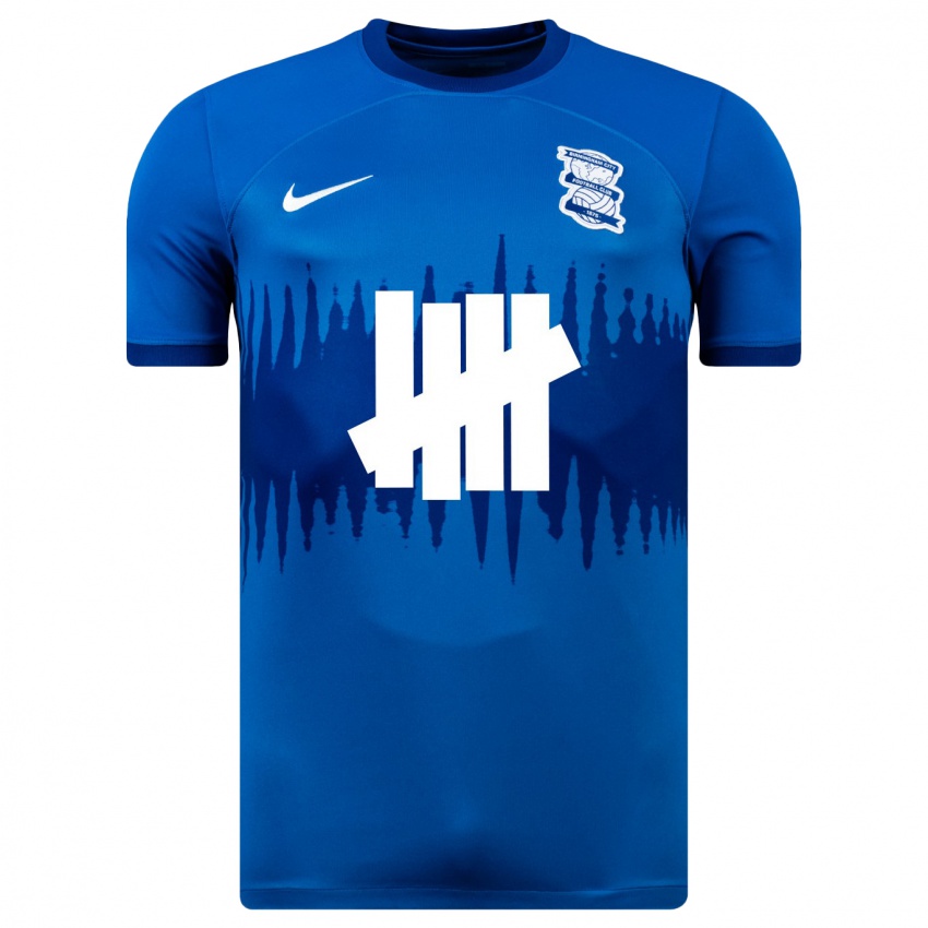 Dzieci Álvaro Ruiz Rente #0 Niebieski Domowa Koszulka 2023/24 Koszulki Klubowe