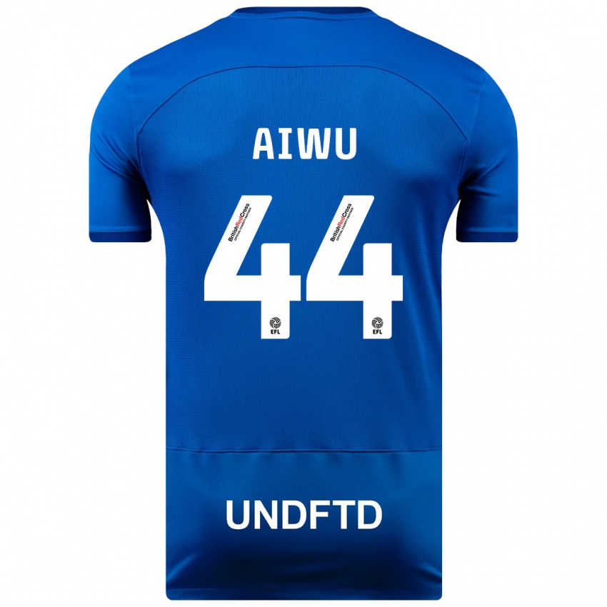 Dzieci Emanuel Aiwu #44 Niebieski Domowa Koszulka 2023/24 Koszulki Klubowe