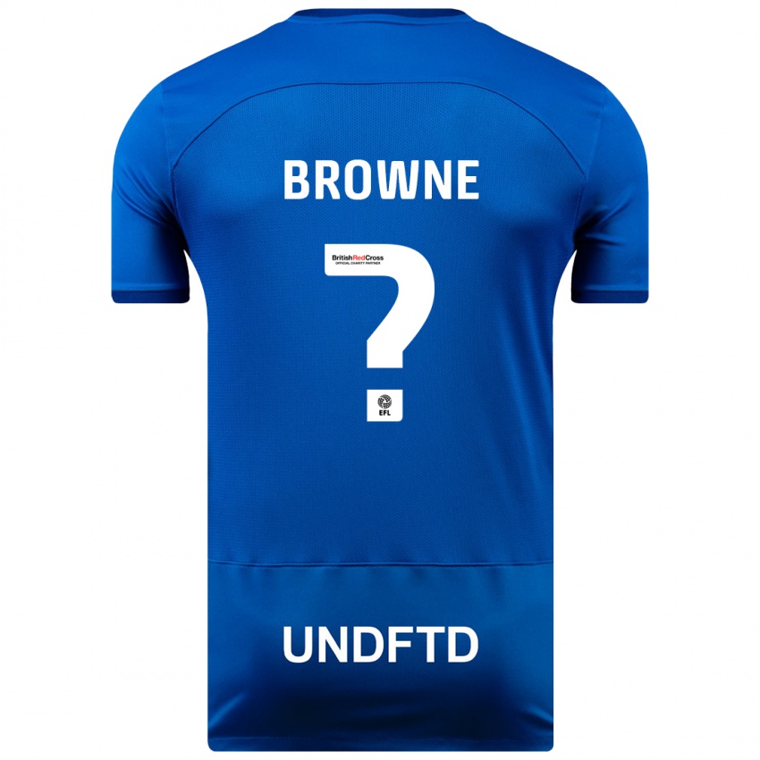 Dzieci Rico Browne #0 Niebieski Domowa Koszulka 2023/24 Koszulki Klubowe