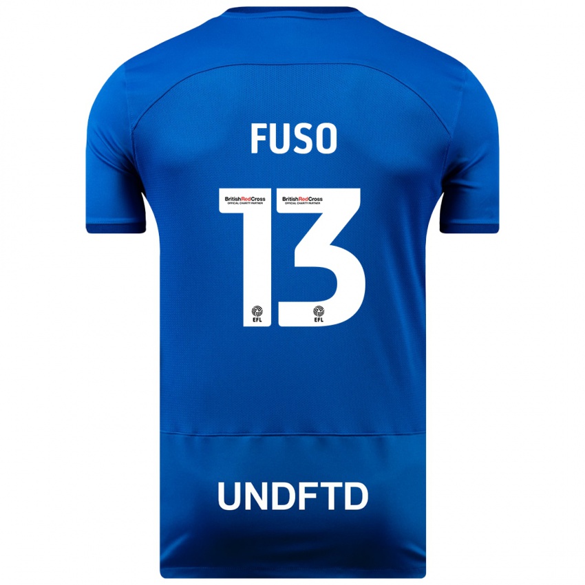 Dzieci Ivana Fuso #13 Niebieski Domowa Koszulka 2023/24 Koszulki Klubowe