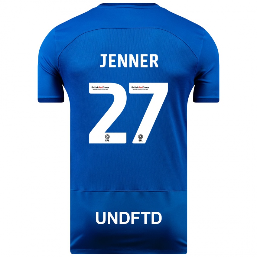Dzieci Abbi Jenner #27 Niebieski Domowa Koszulka 2023/24 Koszulki Klubowe