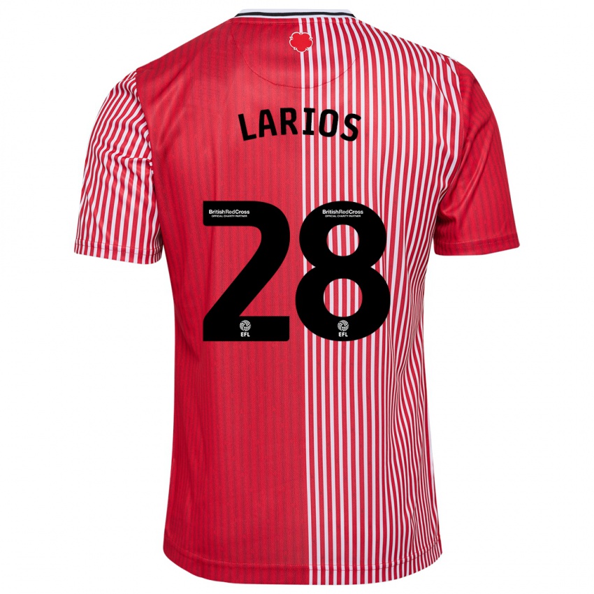 Dzieci Juan Larios #28 Czerwony Domowa Koszulka 2023/24 Koszulki Klubowe