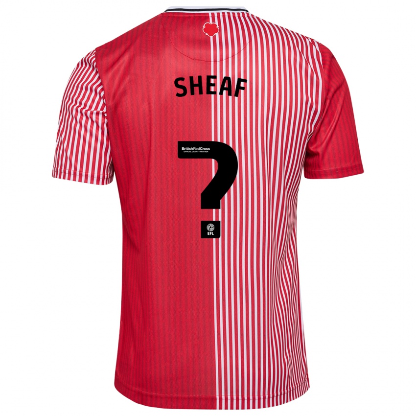 Dzieci Ben Sheaf #0 Czerwony Domowa Koszulka 2023/24 Koszulki Klubowe