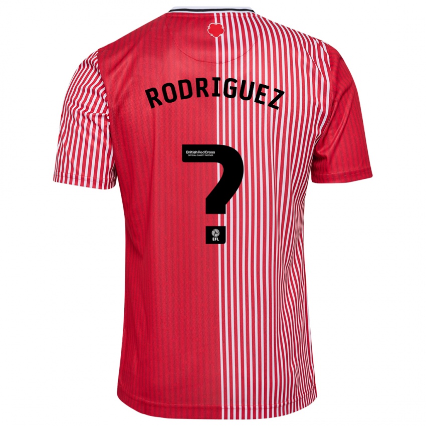 Dzieci Alejandro Gomes Rodriguez #0 Czerwony Domowa Koszulka 2023/24 Koszulki Klubowe