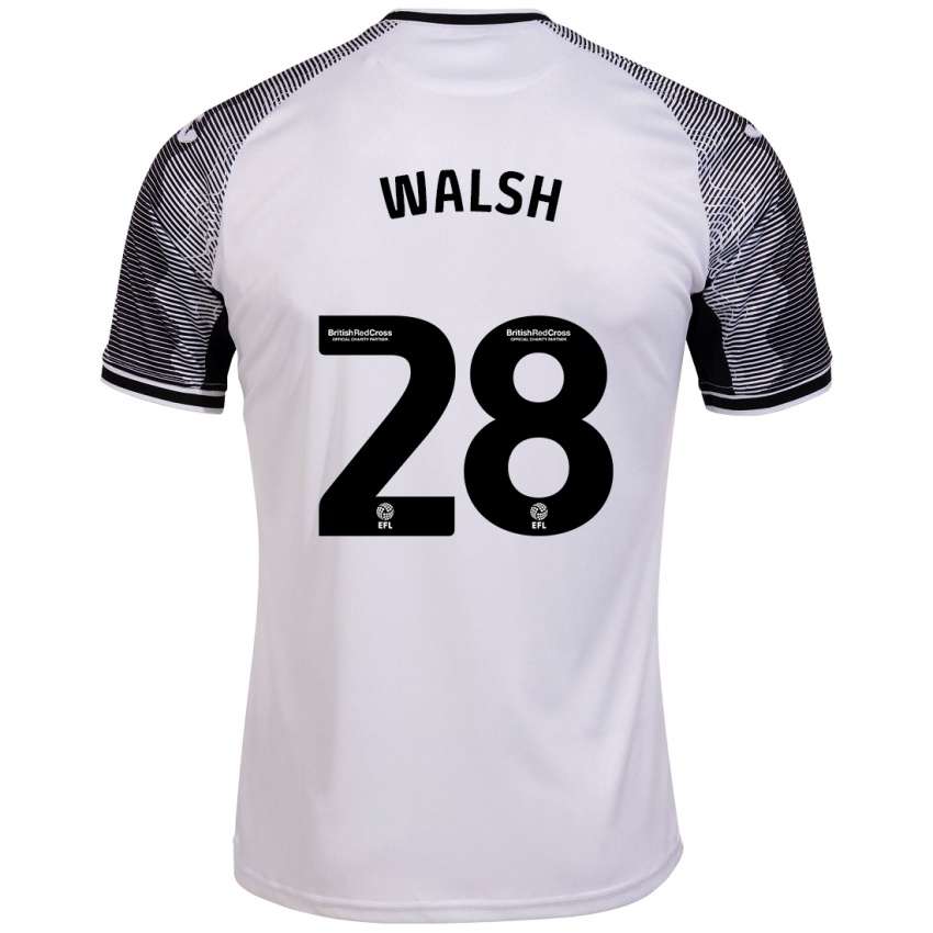 Dzieci Liam Walsh #28 Biały Domowa Koszulka 2023/24 Koszulki Klubowe