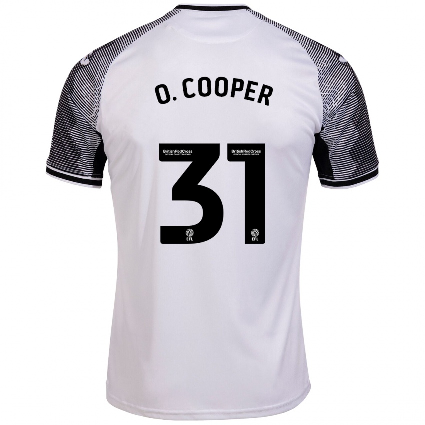Dzieci Oliver Cooper #31 Biały Domowa Koszulka 2023/24 Koszulki Klubowe
