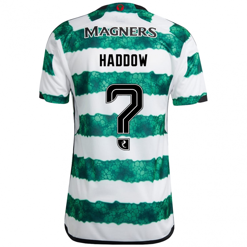 Dzieci Aiden Haddow #0 Zielony Domowa Koszulka 2023/24 Koszulki Klubowe