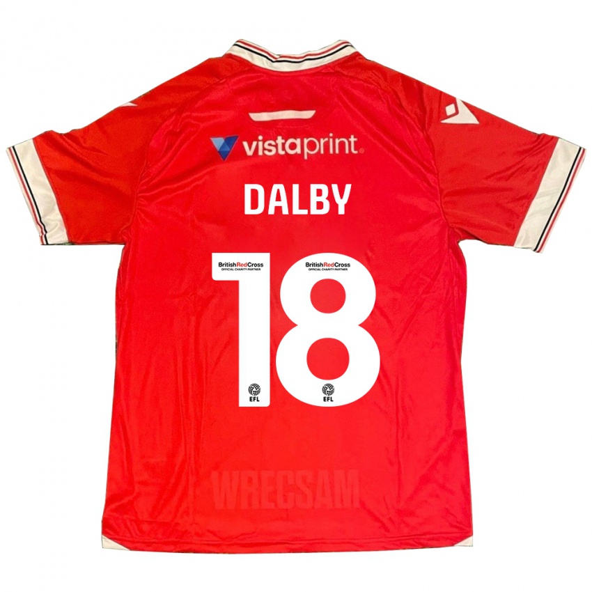 Dzieci Sam Dalby #18 Czerwony Domowa Koszulka 2023/24 Koszulki Klubowe
