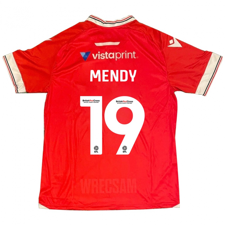 Dzieci Jacob Mendy #19 Czerwony Domowa Koszulka 2023/24 Koszulki Klubowe