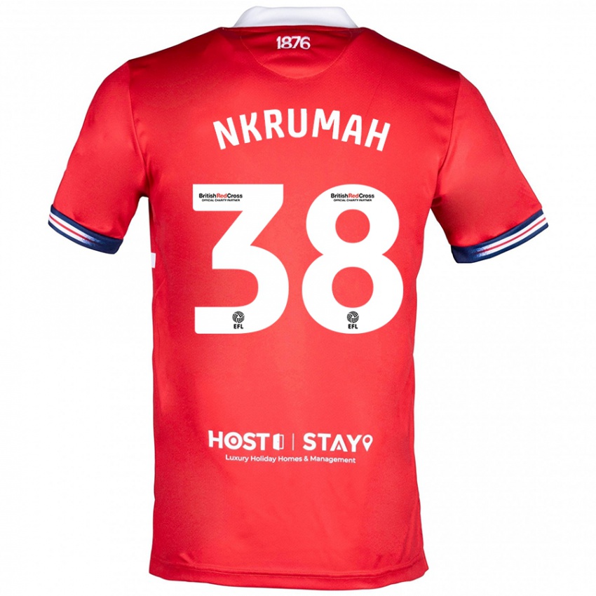 Dzieci Daniel Nkrumah #38 Czerwony Domowa Koszulka 2023/24 Koszulki Klubowe