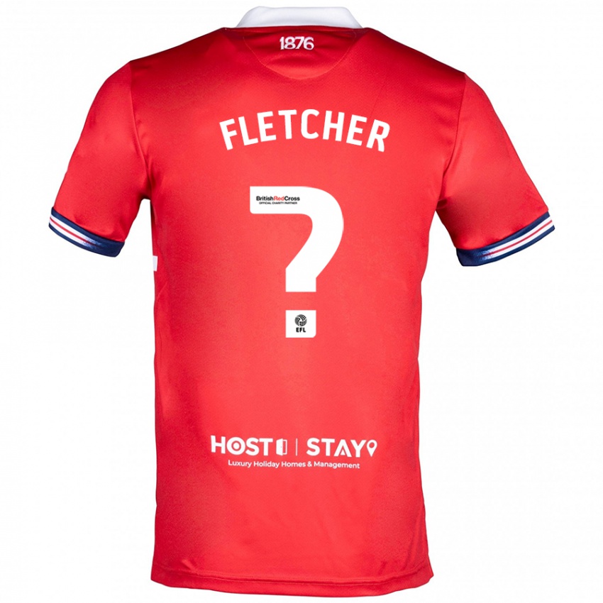 Dzieci Isaac Fletcher #0 Czerwony Domowa Koszulka 2023/24 Koszulki Klubowe