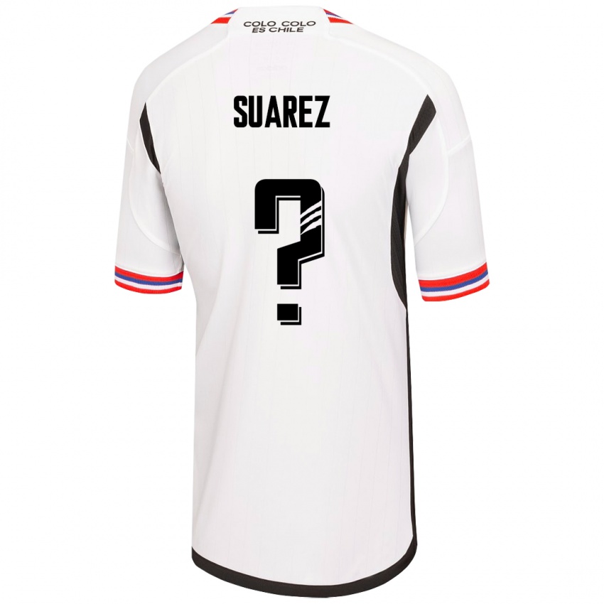 Dzieci Nicolás Suarez #0 Biały Domowa Koszulka 2023/24 Koszulki Klubowe