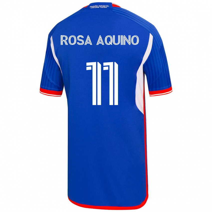 Dzieci Rosa Aquino #11 Niebieski Domowa Koszulka 2023/24 Koszulki Klubowe