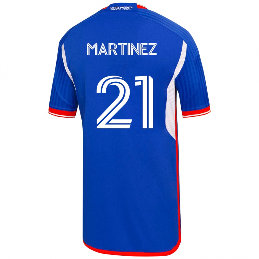 Dzieci Maria Martínez #21 Niebieski Domowa Koszulka 2023/24 Koszulki Klubowe