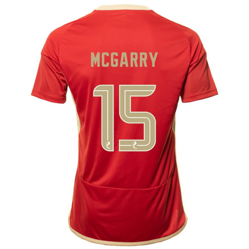 Dzieci James Mcgarry #15 Czerwony Domowa Koszulka 2023/24 Koszulki Klubowe
