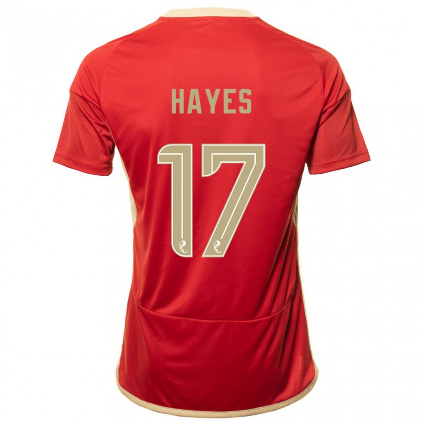 Dzieci Jonny Hayes #17 Czerwony Domowa Koszulka 2023/24 Koszulki Klubowe