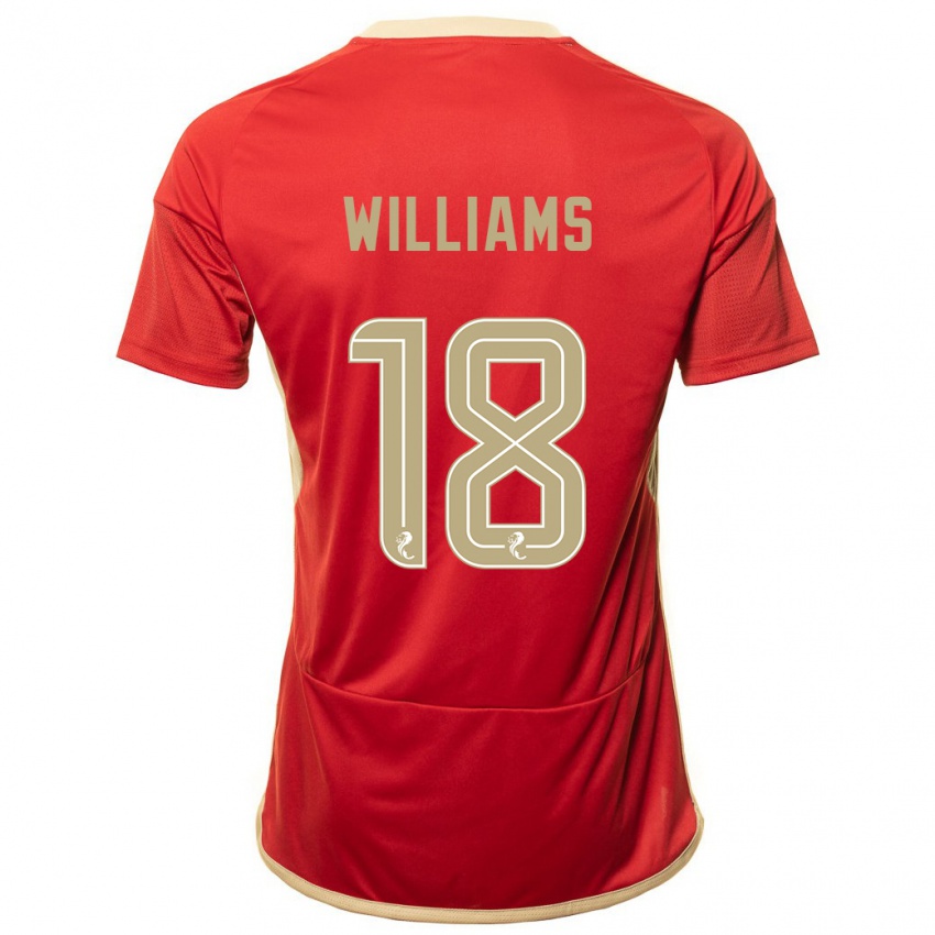 Dzieci Rhys Williams #18 Czerwony Domowa Koszulka 2023/24 Koszulki Klubowe