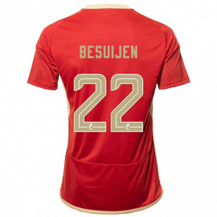 Dzieci Vicente Besuijen #22 Czerwony Domowa Koszulka 2023/24 Koszulki Klubowe