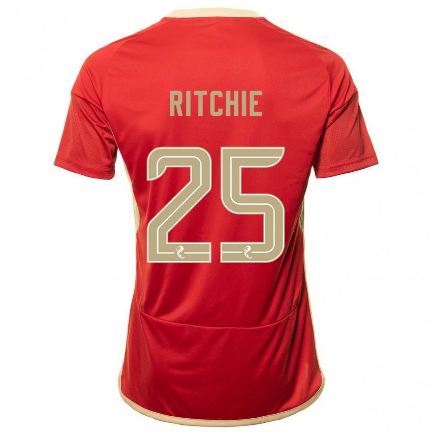 Dzieci Tom Ritchie #25 Czerwony Domowa Koszulka 2023/24 Koszulki Klubowe