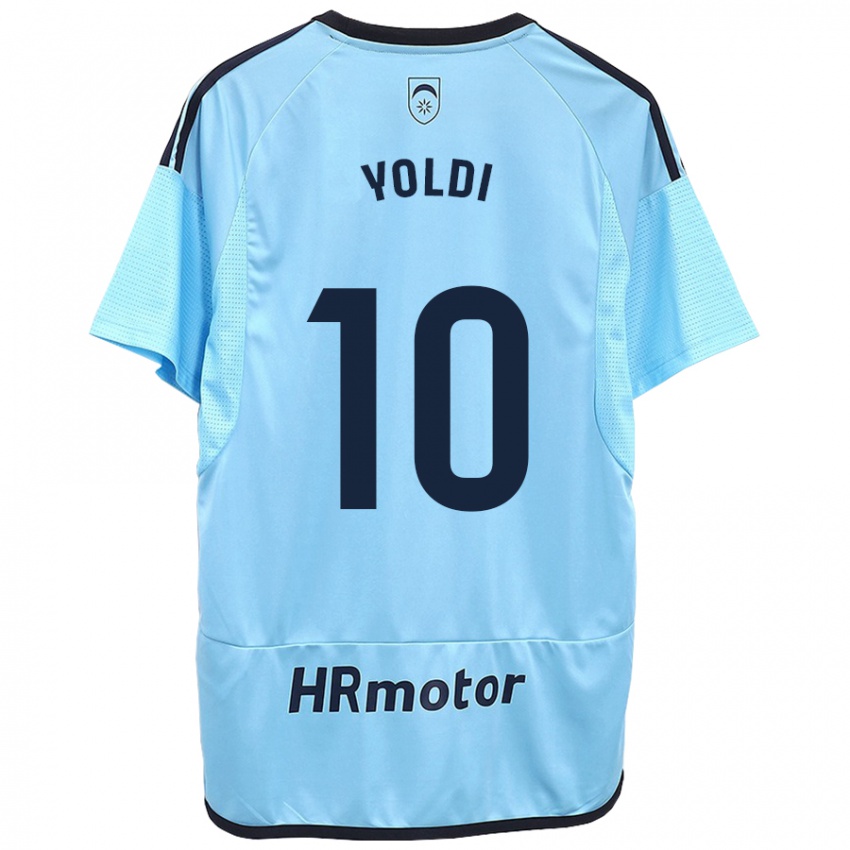 Dzieci Ander Yoldi #10 Niebieski Wyjazdowa Koszulka 2023/24 Koszulki Klubowe