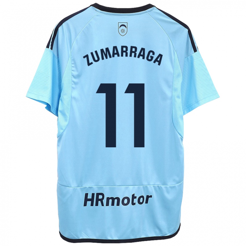 Dzieci Aitana Zumárraga Garde #11 Niebieski Wyjazdowa Koszulka 2023/24 Koszulki Klubowe