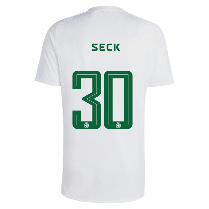 Dzieci Abdoulaye Seck #30 Zielono-Niebieski Wyjazdowa Koszulka 2023/24 Koszulki Klubowe
