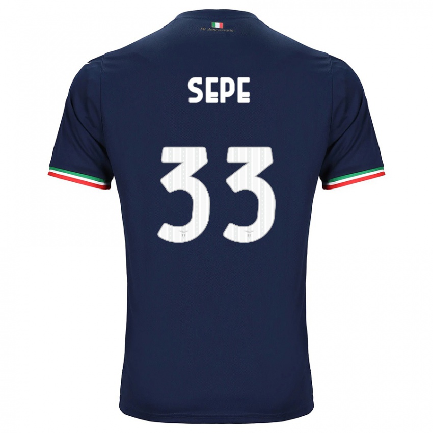 Dzieci Luigi Sepe #33 Marynarka Wojenna Wyjazdowa Koszulka 2023/24 Koszulki Klubowe