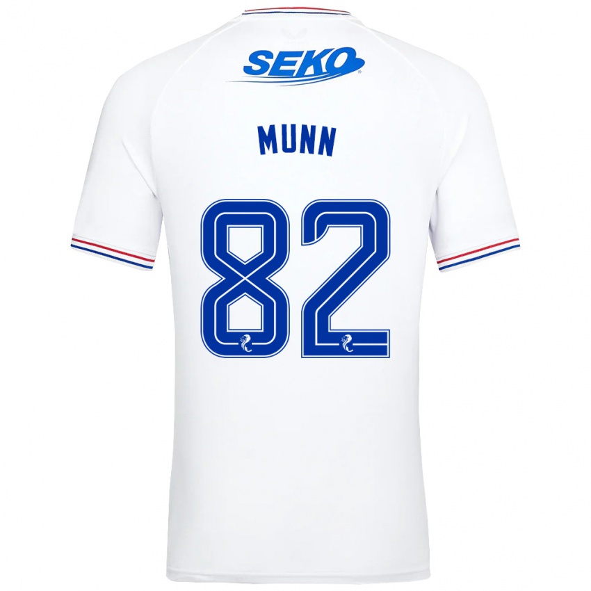 Dzieci Mason Munn #82 Biały Wyjazdowa Koszulka 2023/24 Koszulki Klubowe
