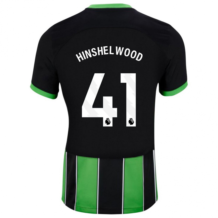 Dzieci Jack Hinshelwood #41 Czarny Zielony Wyjazdowa Koszulka 2023/24 Koszulki Klubowe