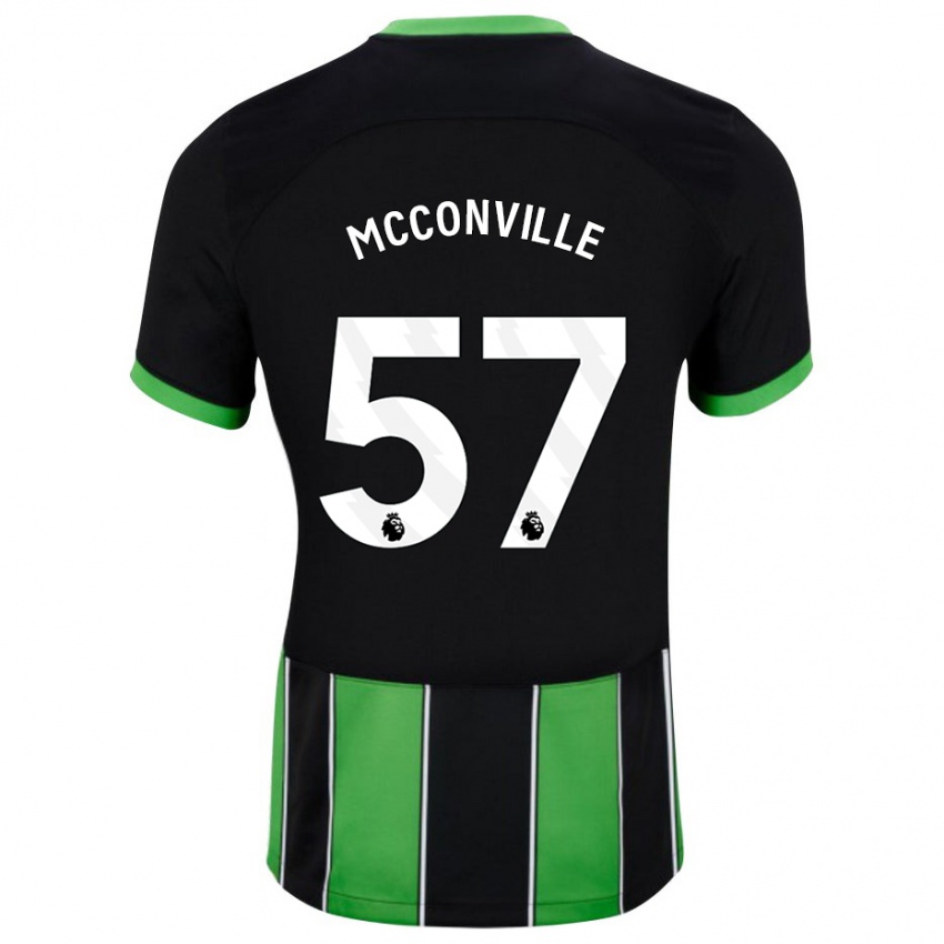 Dzieci Ruairi Mcconville #57 Czarny Zielony Wyjazdowa Koszulka 2023/24 Koszulki Klubowe