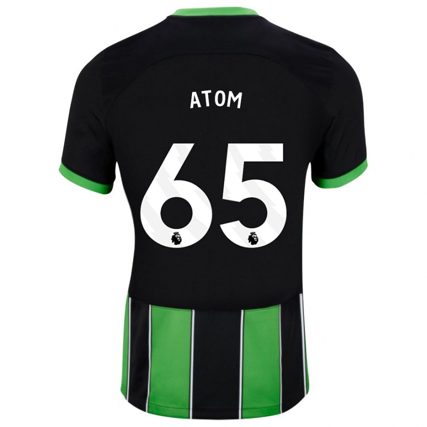 Dzieci Noel Atom #65 Czarny Zielony Wyjazdowa Koszulka 2023/24 Koszulki Klubowe